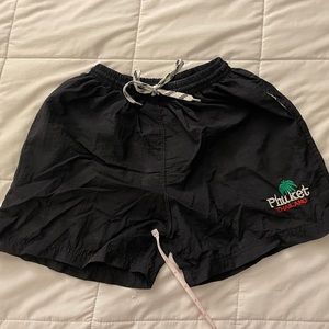 Black Phuket Thailand Swim Trunks